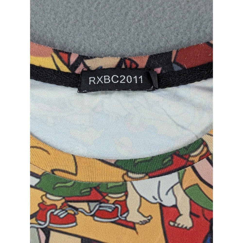 90s Nickelodeon Cartoon All Over Print Shirt Mens Medium Hey Arnold Rugrats - Picture 7 of 10
